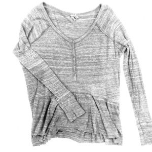 Free People Peplum Henley